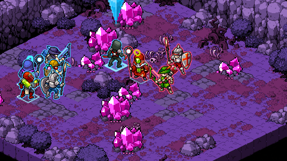 The Assassin dashes through a line of enemies with Blink Slash