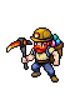 The Miner, idle